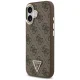 Чехол Guess для iPhone 17 MagSafe 4G PU Leather Triangle Logo, черный