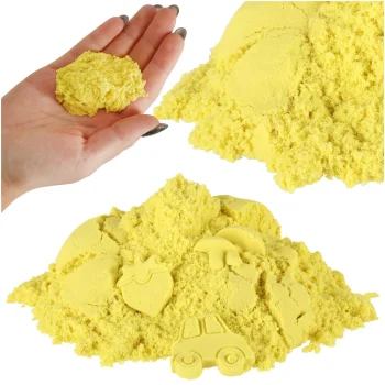 Kinētiskās smiltis 1kg, Dzeltens | Kinetic Magic Sand