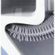 Silicone Toilet Brush and Holder Set Ruhhy 19362, White/Grey