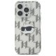 Apple iPhone 16 Pro 6.3\'\' Karl Lagerfeld IML Choupette Head Electroplated Cover Case, Clear