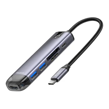 Mcdodo HU-7420 10-in-1 USB-C koncentrators (USB-C, HDMI, VGA, USB3.0*2, SD, TF) | Hub