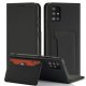 Magnet Card Case Wallet Flip Cover for Samsung Galaxy A12 5G, Black