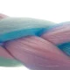 Синтетические волосы Soulima Ombre, сине-фиолетовые, 60 см