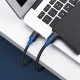 Ugreen USB-A uz USB-A kabelis USB 2.0 (US128), 1 m, melns