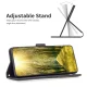 Apple iPhone 14 Pro 6.1\'\' Geometric Texture Wallet Stand Leather Phone Book Case Cover, Black | Telefona Vāciņš...