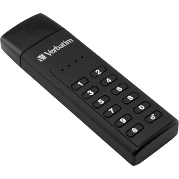 USB zibatmiņa Verbatim Keypad Secure 64GB USB 3.0, melna