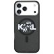 Karl Lagerfeld IML Glitter Karl & Choupette Sketch Logo MagSafe Phone Case Cover iPhone 17 Pro Max - Black