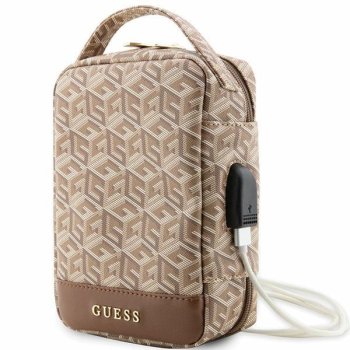 Guess GCube Stripe organizatora soma, brūna