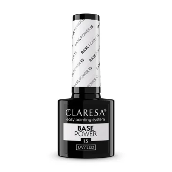 Claresa Power Base 15 hibrīda bāze nagiem, pienbalta, 5 g