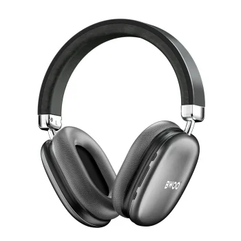 Беспроводные накладные наушники BWOO BW-585, Bluetooth 5.3, серые