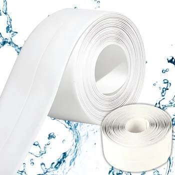 Self-Adhesive Caulk Strip Sealing Tape for Bathtub & Kitchen Sink 3m PVC, White