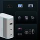 Sienas lādētājs Cuktech AD1003EU 100W GaN Balts