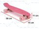Bērnu Skeitbords Skrituļdēlis \"Penibords\" ar LED Riteņiem, Rozā | Kids Skateboard Pennyboard