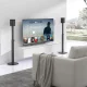 Grīdas statīvs skaļrunim Maclean MC-940 priekš Sonos One un One SL, 738-1182 mm, melns