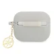 Guess GUAPLSC4EG Silicone Charm 4G Collection AirPods Pro Case, Grey