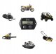 Universal Electronic Tachometer Tach Hour Meter for Gasoline Engines