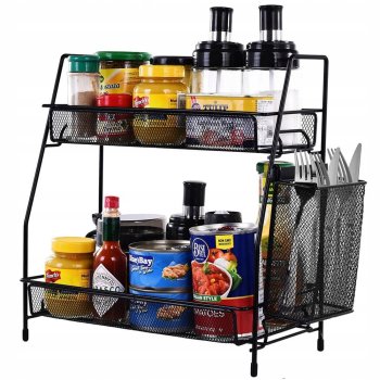 Двухэтажный Контейнер Органайзер для Кухни, Дома, Ванной...