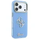 Чехол Guess IML 4G Script Metal для iPhone 17 Pro / 18 Pro, светло-голубой