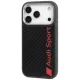 Audi iPhone 17 Pro vāciņš R8 Carbon Fiber MagSafe, melns