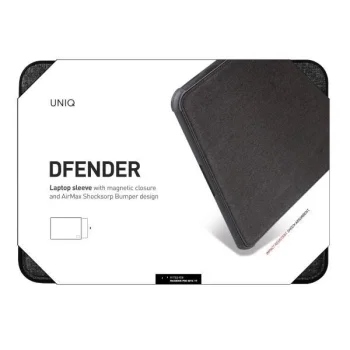 Uniq Etui Dfender Case Sleeve Cover for Laptop MacBook 16'', Black | Сумка для Компьютера...