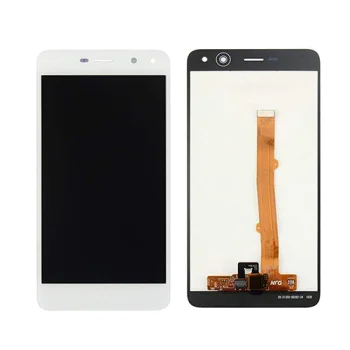LCD ekrāns priekš Huawei Y6 2017 / Y5 2017 ar rāmi, balts