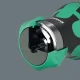 Wera KK Stubby Magazin RA 4 Ratchet Screwdriver with Bit Magazine, Black/Green