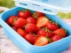 Collapsible Silicone Food Containers, 4 Pcs, Lunch Boxes, Blue
