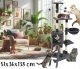 Cat House Tree with Sisal Scratching Posts - 138cm, 6 levels