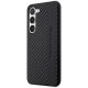 Mercedes-AMG Samsung Galaxy S23 vāciņš Carbon Stripe & Embossed Melns