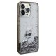 Karl Lagerfeld iPhone 13 / 13 Pro Case Liquid Glitter Choupette, Transparent