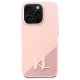 Karl Lagerfeld silikona Shadow vāciņš ar metāla iniciāli un MagSafe iPhone 16 Pro Max — rozā | Phone Case Cover