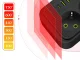 Pagarinātājs ar 3 rozetēm un USB portiem, 4x USB-A 1x USB-C, 2m