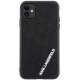 Karl Lagerfeld iPhone 11 / XR vāciņš 3D Rubber Multi Logo, melns