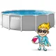 Intex 26724Nd Frame Pool 457 x 107 cm, 12-in-1