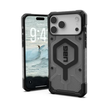 Чехол UAG Pathfinder Clear MagSafe для iPhone 17 Pro Max – серый/чёрный