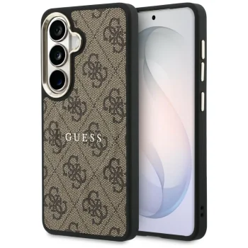 Guess 4G Embossed Ring MagSafe vāciņš Samsung Galaxy S26 Plus, brūns