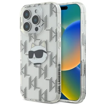 Apple iPhone 16 Pro 6.3'' Karl Lagerfeld IML Choupette Head Electroplated Cover Case, Clear | Telefona Vāciņš...