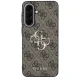 Guess Leather 4G Metal Logo vāciņš priekš Samsung Galaxy A37 5G, brūns