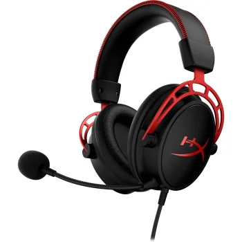 HyperX Cloud Alpha spēļu austiņas, melnas/sarkanas