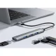 USB хаб 4 порта 3.0+2.0 в алюминиевом корпусе, серый