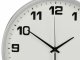 Wall Silent Round Clock 25 cm, Silver