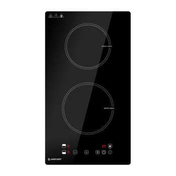 AMZCHEF Domino 2 keedualaga induktsioonpliidiplaat, 3700 W