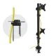 Maclean MC-966 galda stiprinājums 2 monitoriem, 13-27\", 9kg, VESA 100x100