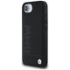BMW Leather Hot Stamp Case for iPhone 16e, Black