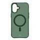 Telefona vāciņš 3mk Smoke MagCase iPhone 16, MagSafe, puscaurspīdīgs zaļš