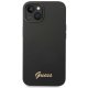 Guess Silicone Vintage Gold Logo vāciņš iPhone 14 Plus - Melns