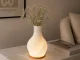 LED galda lampa un vāze 2-in-1, 3 gaismas krāsas, ecru
