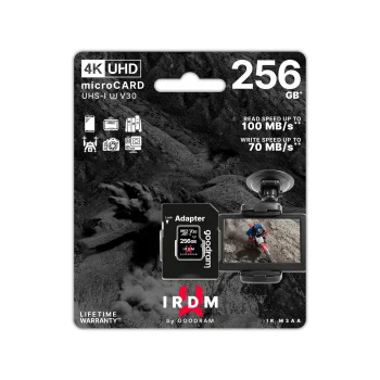 GoodRam IRDM 256GB microSD Atmiņas Karte UHS-I U3 V30 ar Adapteri
