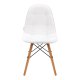 4Rico QS-185 Scandinavian Eco Leather Chair, White