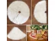 Ziemassvētku Eglīšu Paklājs, Balts Pūkains, Apaļš, 90 Cm | Christmas Tree Rug Mat, White Furry, Round